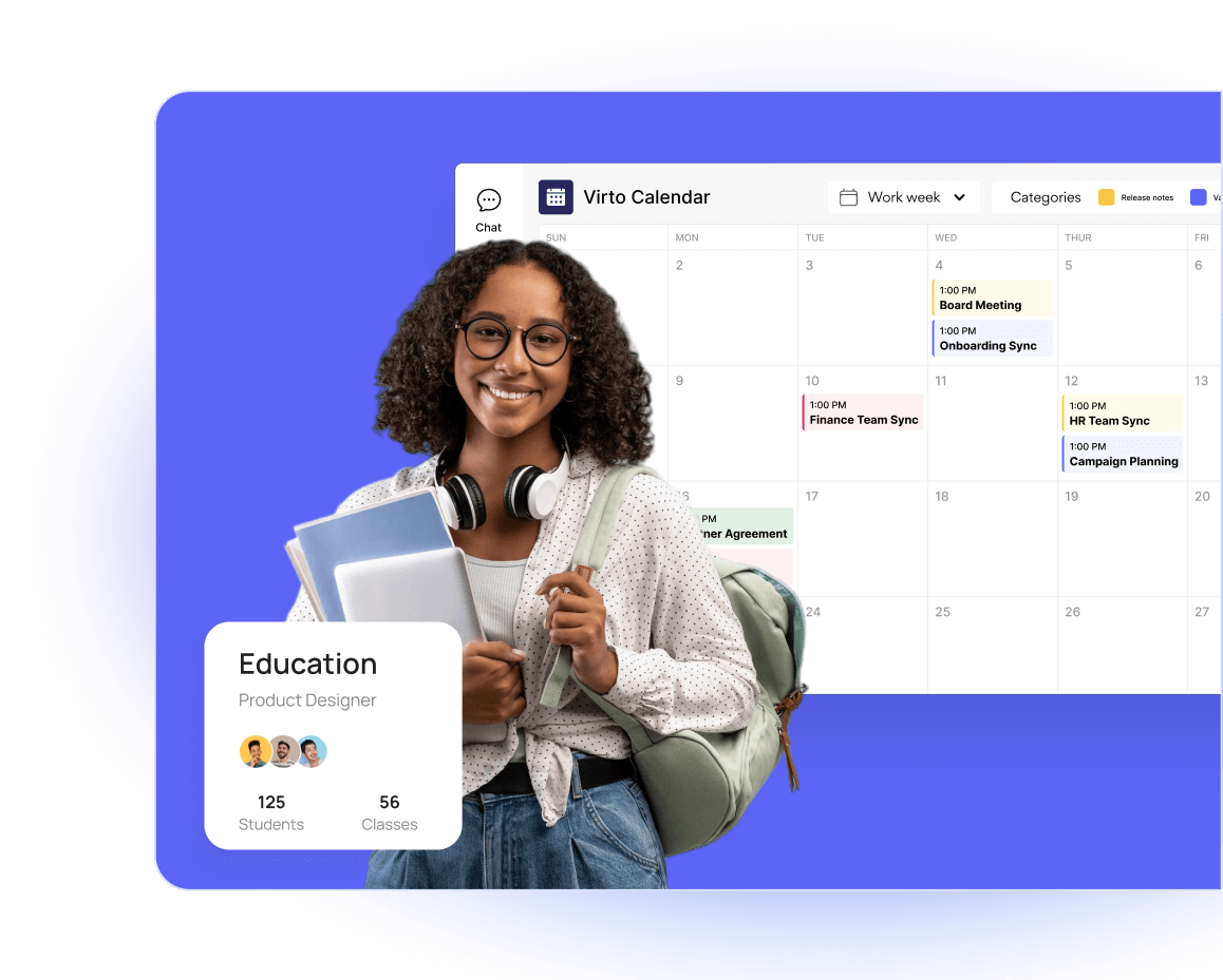 Virto Calendar for Education: Improve Your Academic Scheduling