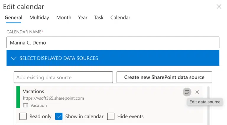 Virto Calendar feature