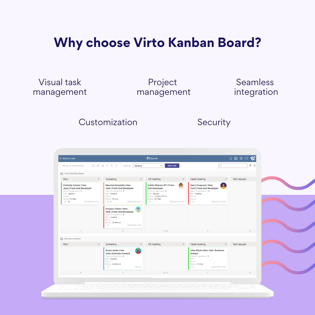 Benefits of Virto Kanban Board App