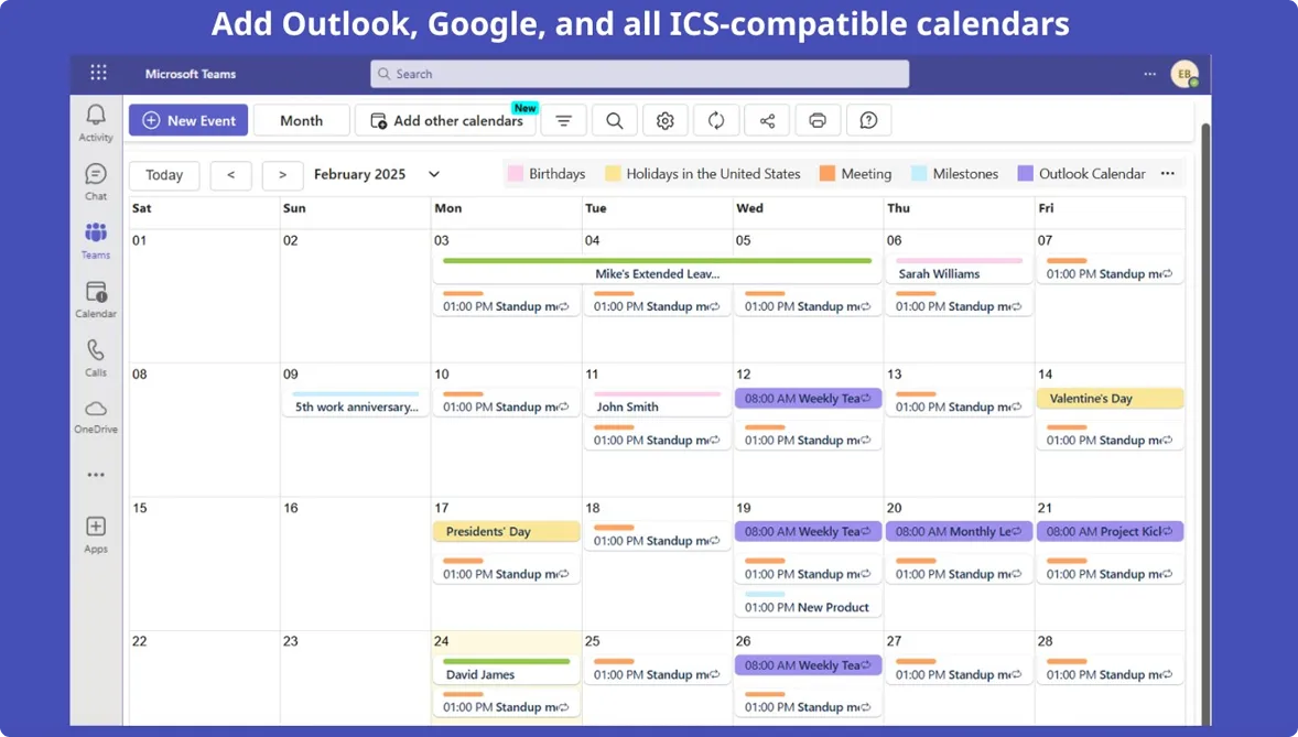 Shared Calendar