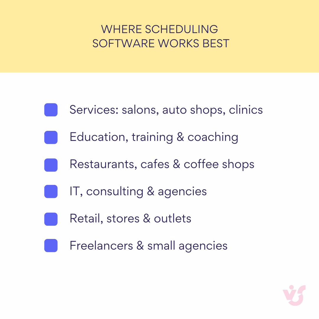 Where Scheduling Software Works Best