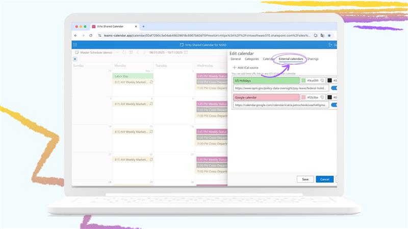 Virto Shared Calendar Update: Full .ICS & iCalendar Feed Support!