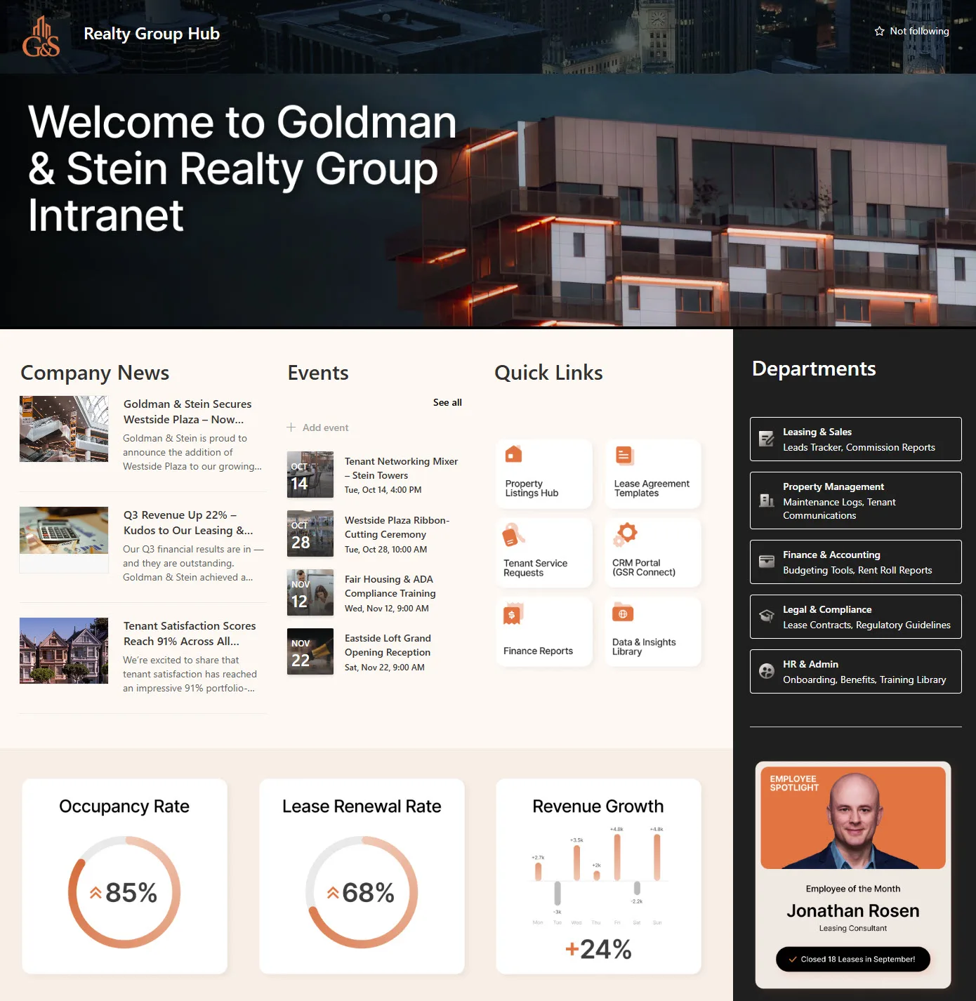 Realty Group Hub Intranet