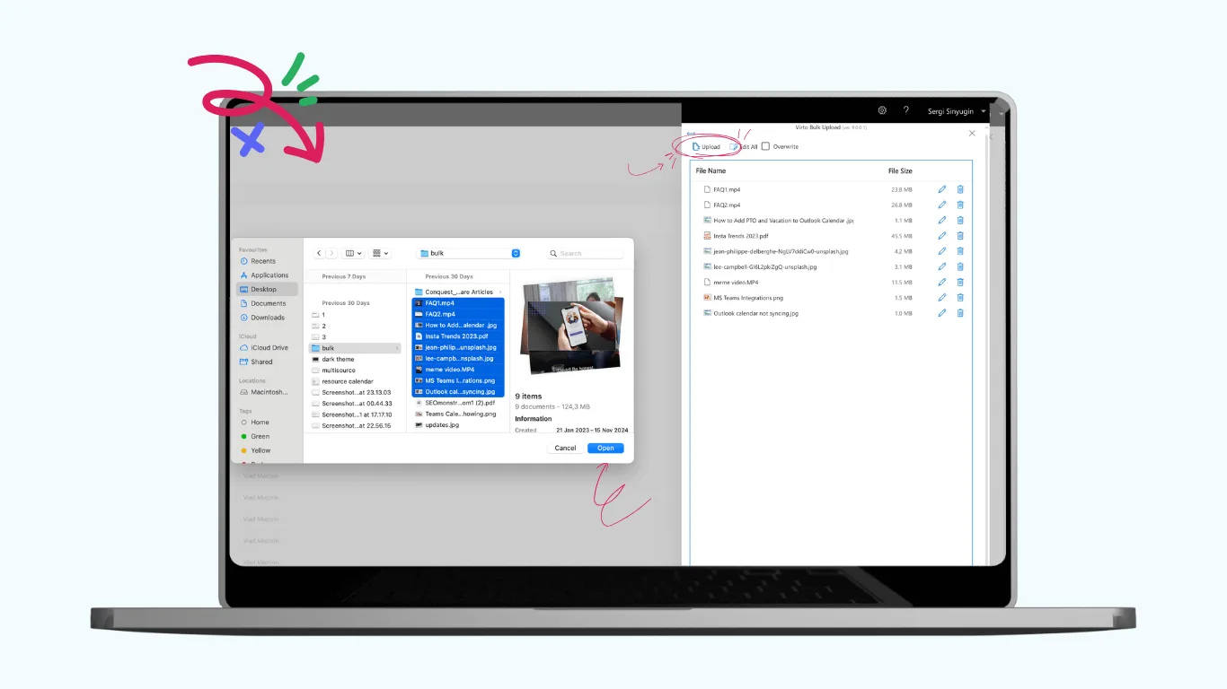 Virto Multiple File Upload App