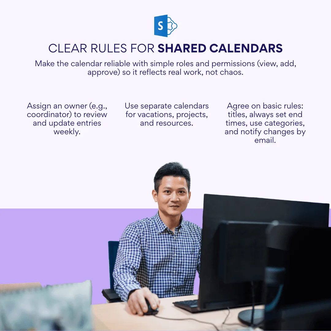 Clear rules for Shared Calendars