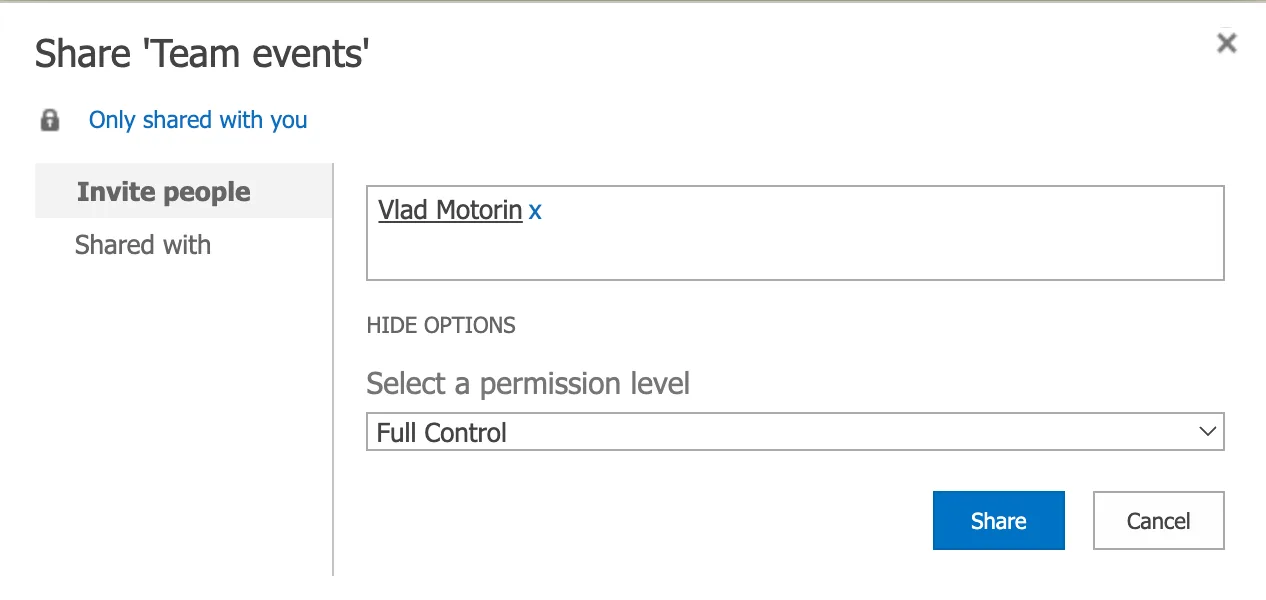 Granting permissions