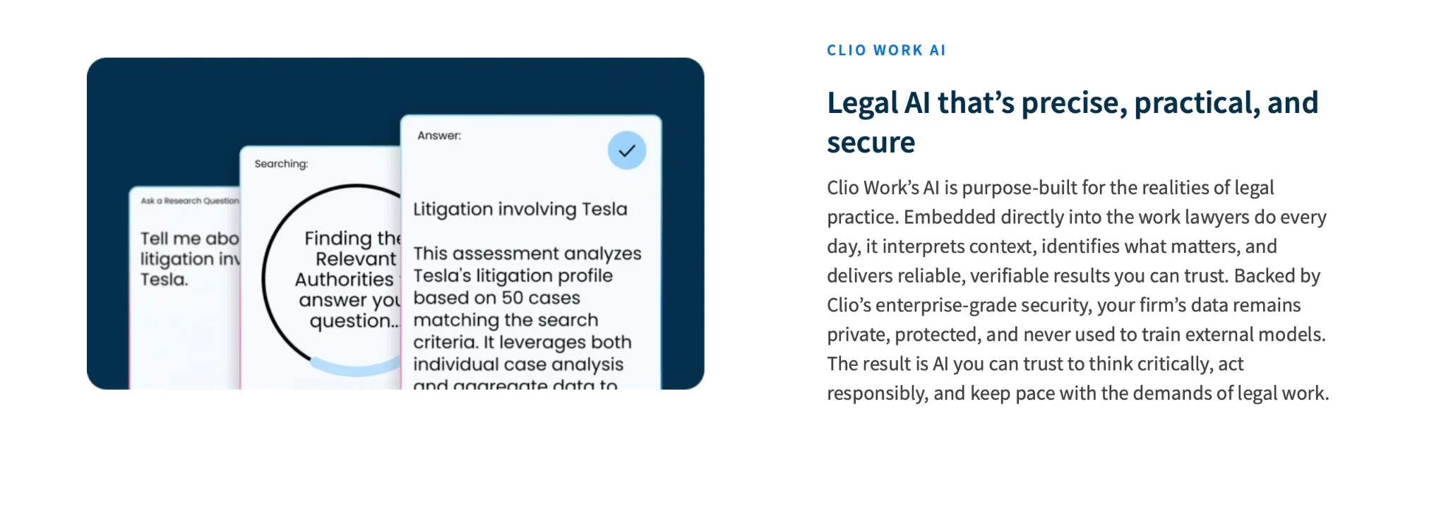 Clio AI legal practice management dashboard