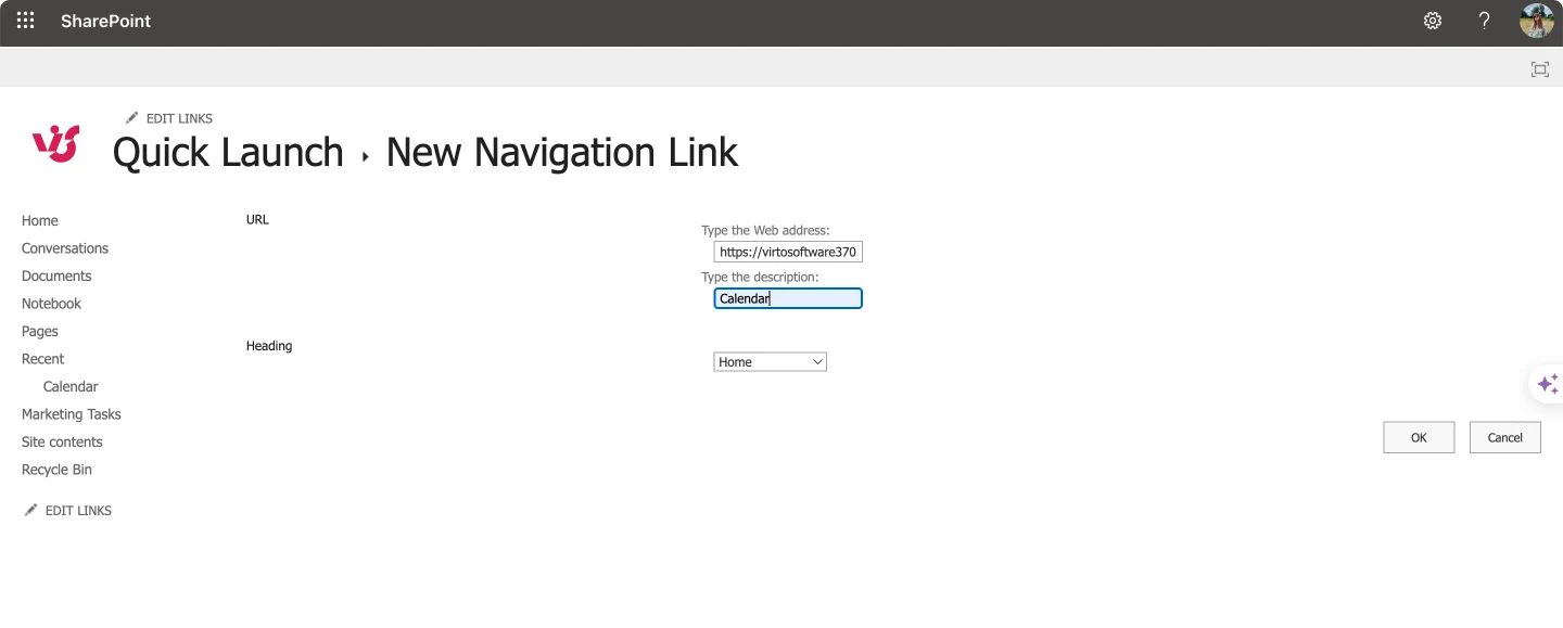 Adding a URL for your calendar.