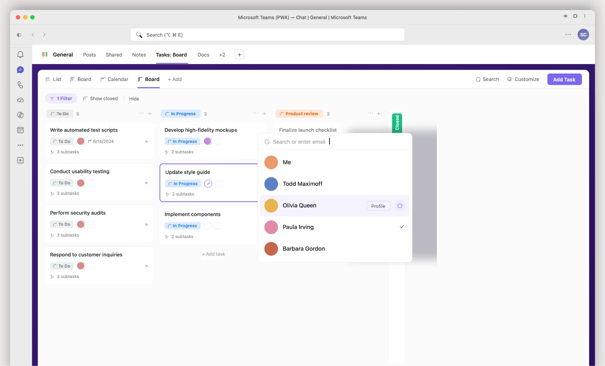 ClickUp in Microsoft Teams