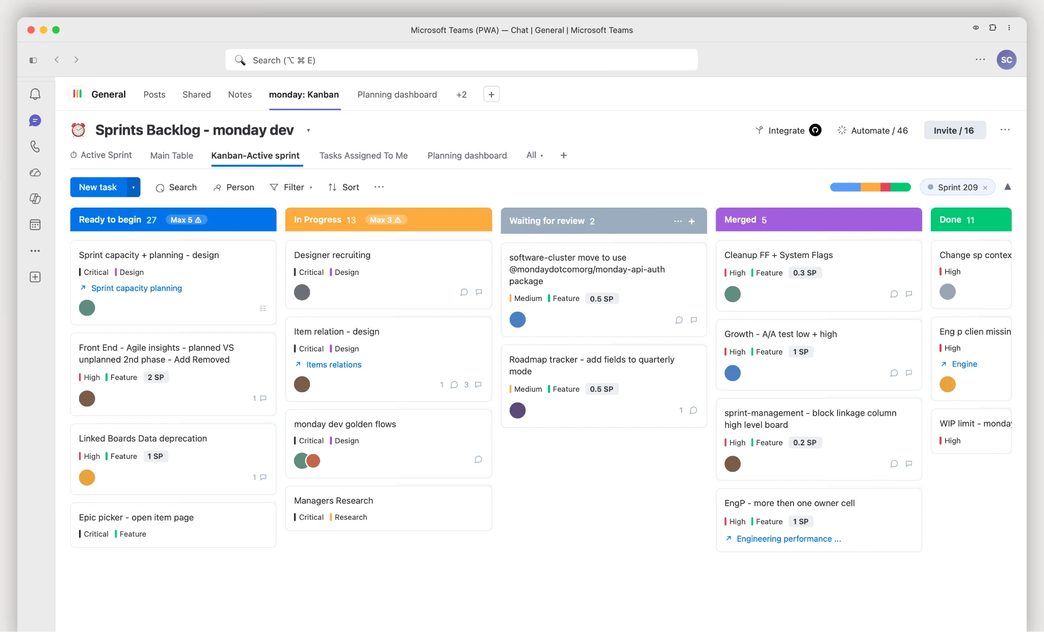 monday.com in Microsoft Teams