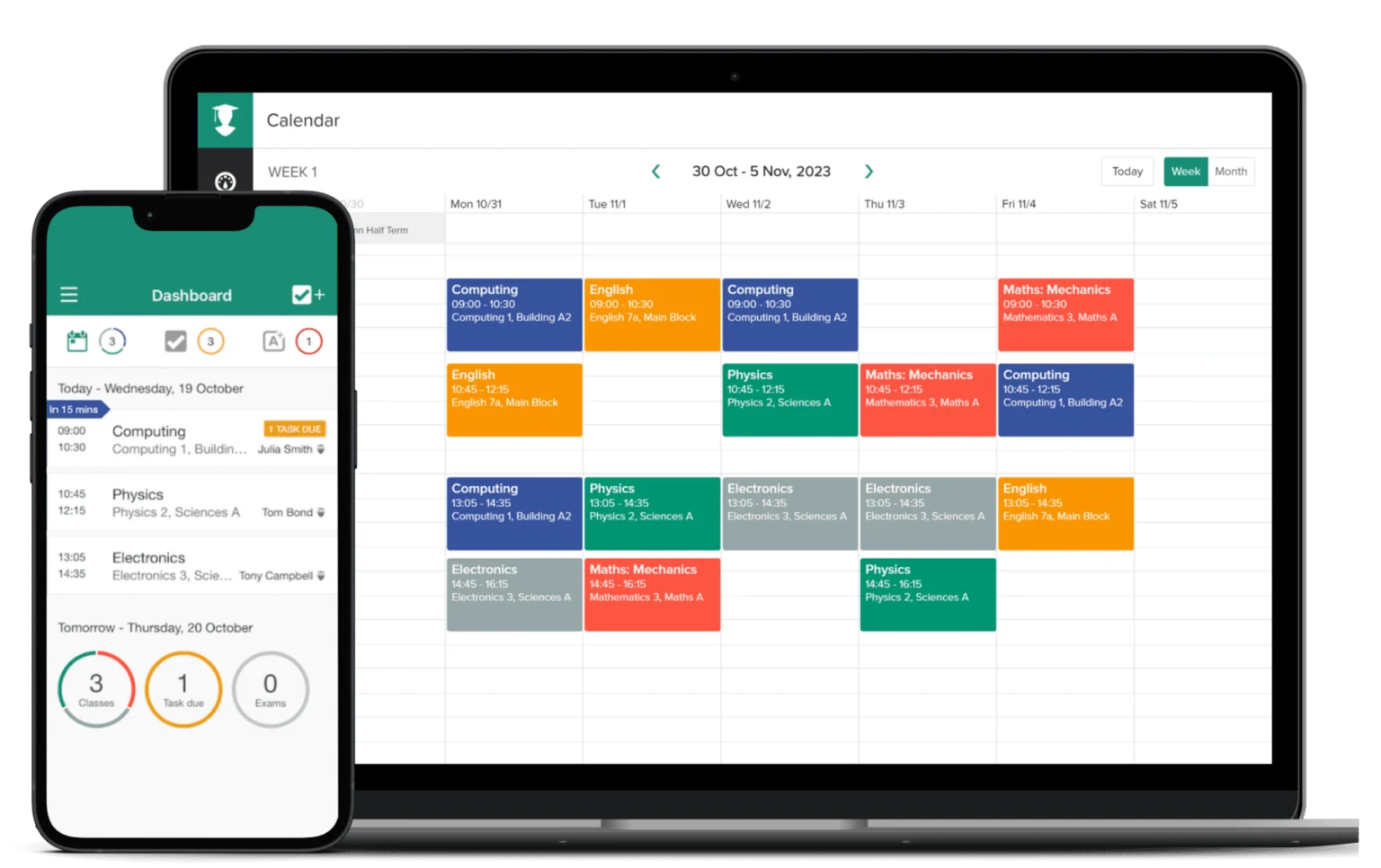 My Study Life student planner view