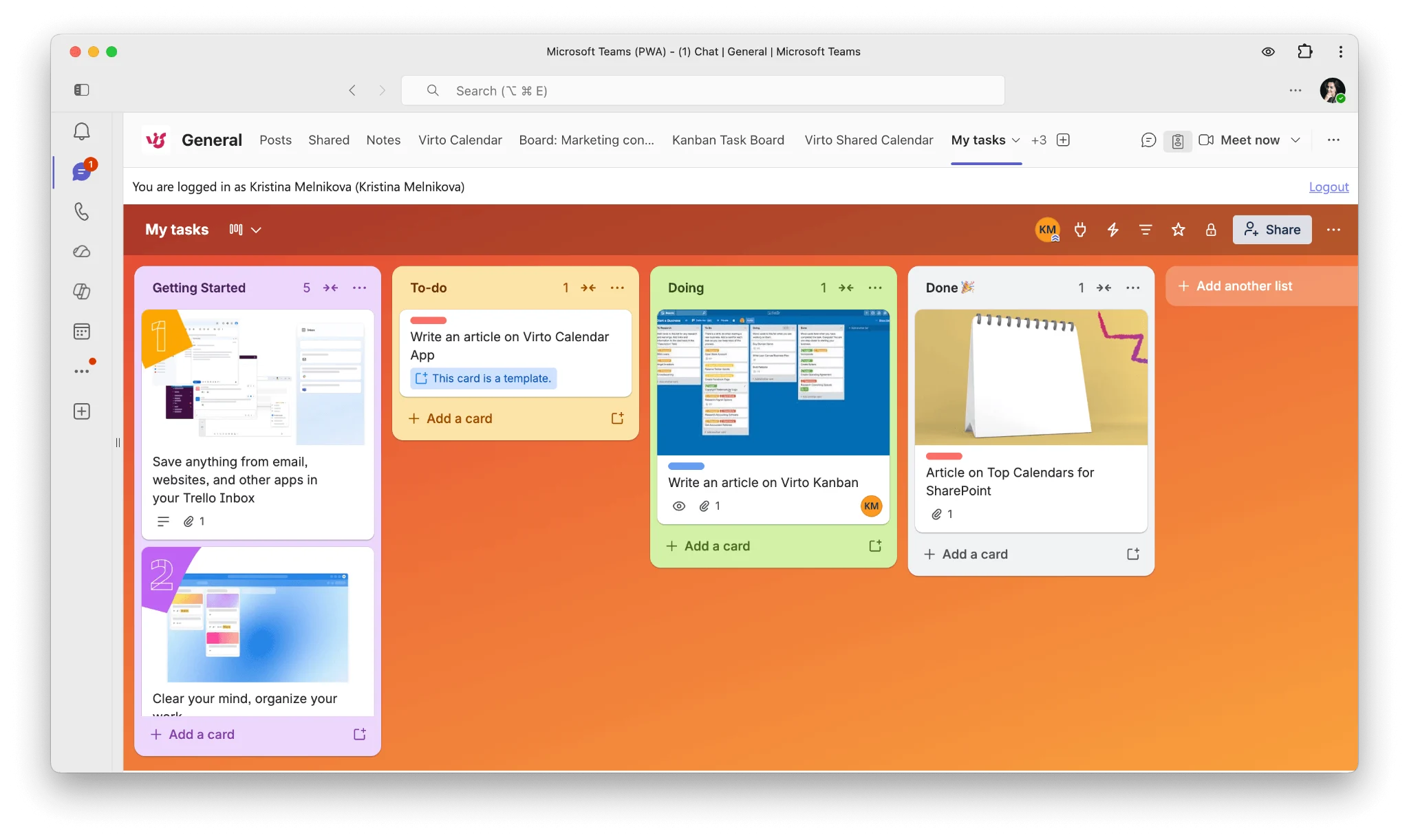 Trello for Microsoft Teams