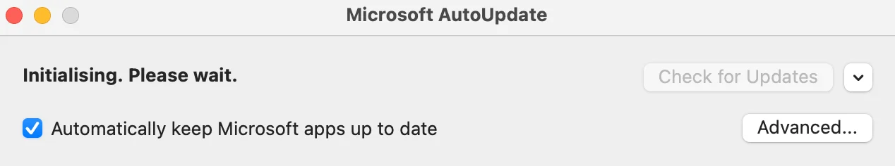 Turning on automatic updates on Mac