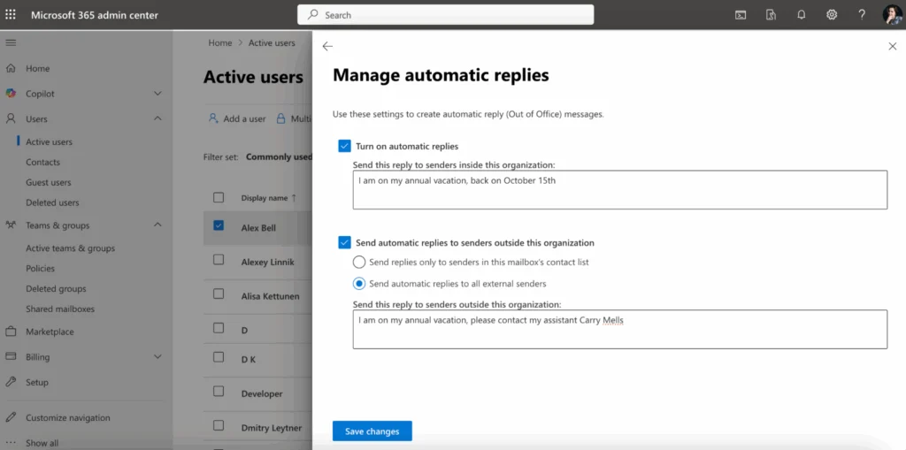 Managing litigation hold in the Microsoft 365 admin center