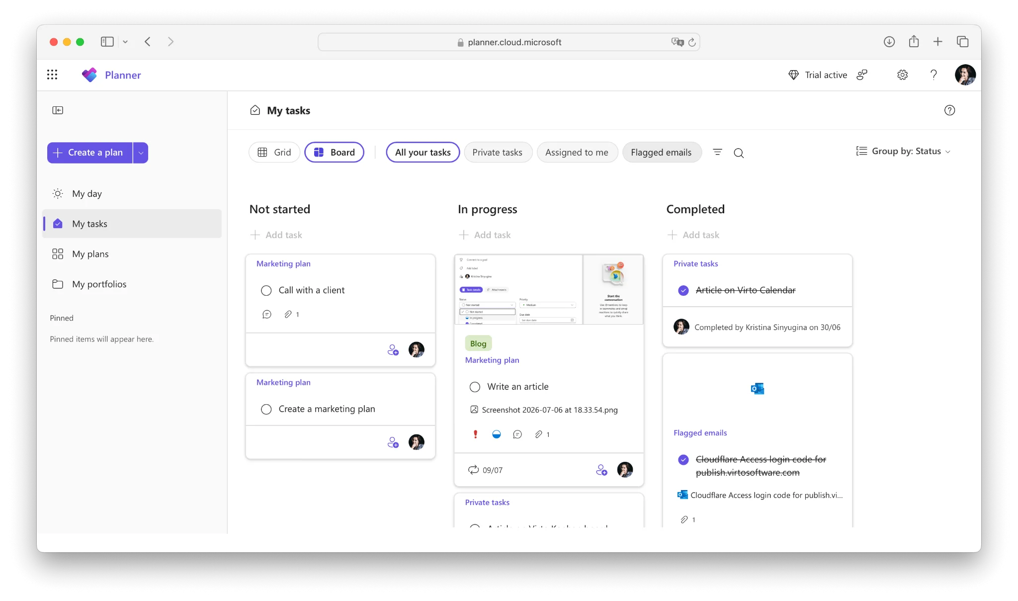 The new Microsoft Planner home in Microsoft 365 Teams