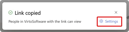 Adjusting copied link settings in SharePoint