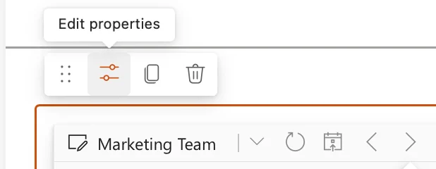 The web part toolbar