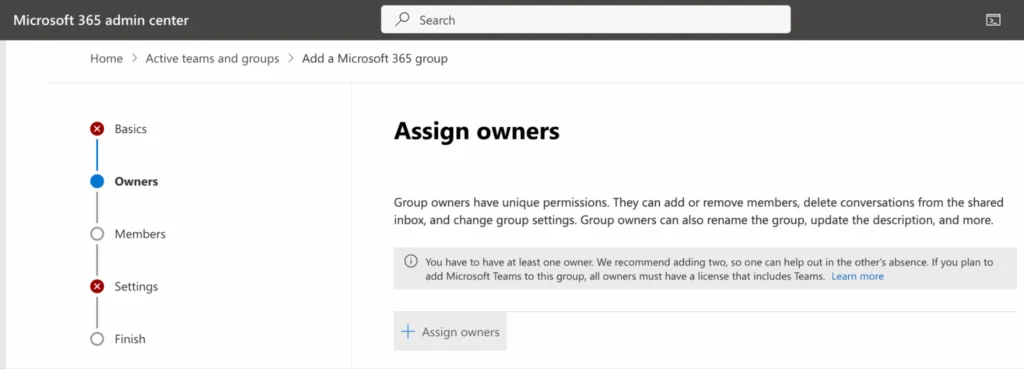 Teams and groups in the Microsoft 365 admin center
