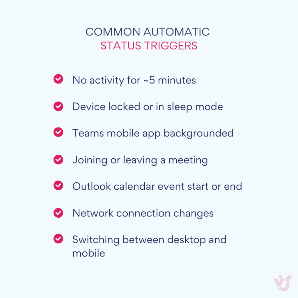Common automatic status triggers