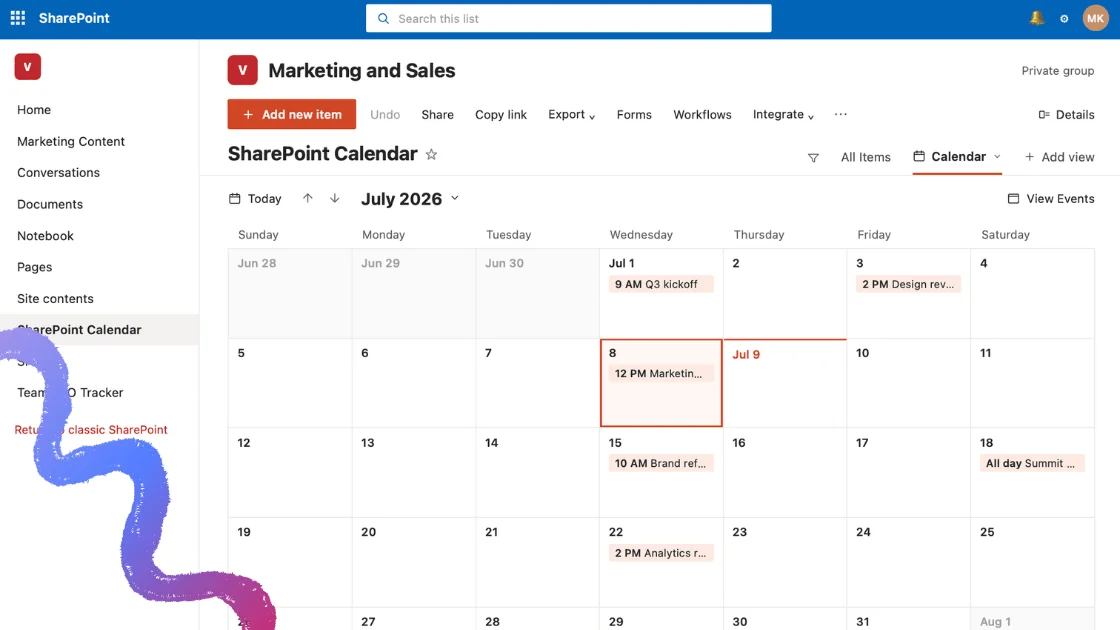 Best Shared Calendars for SharePoint Online