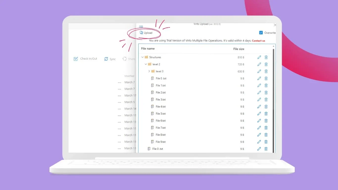 Virto Multiple Operations bulk file management