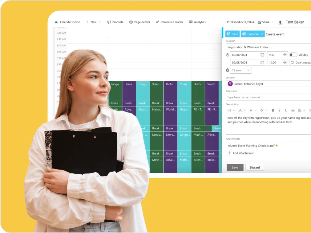Alumni Event Coordination Calendar