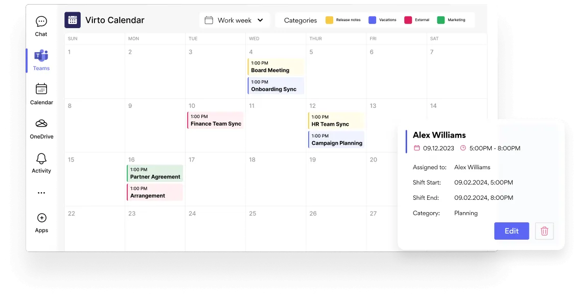 Seamless event coordination
