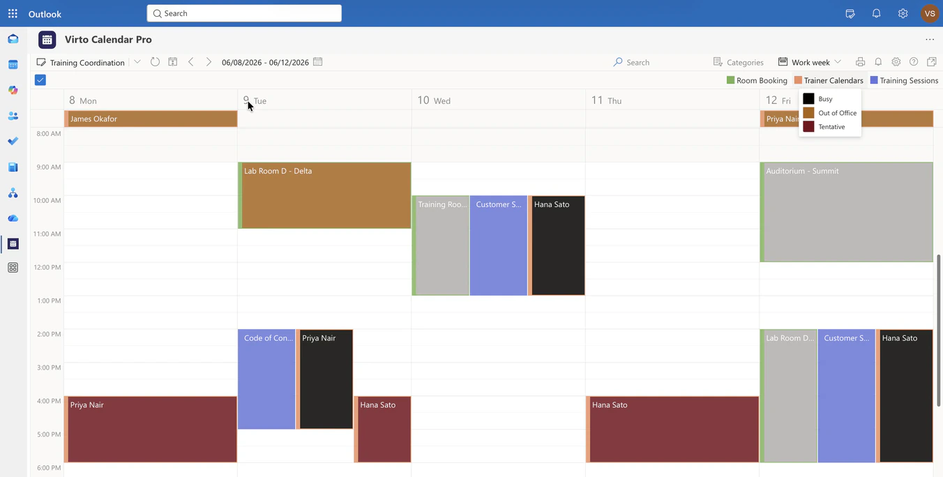 Corporate Training Calendar