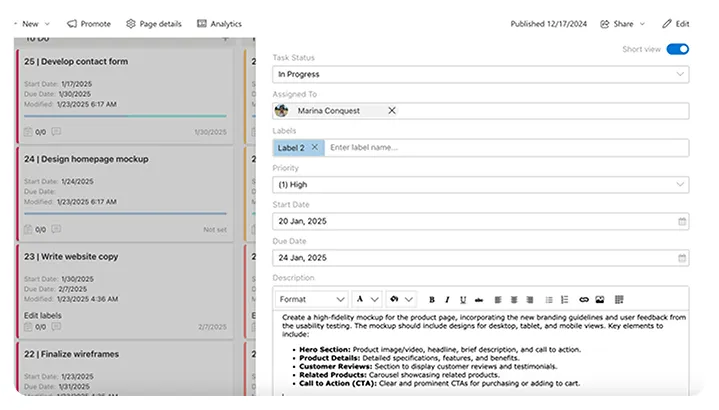 Unified project visibility